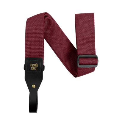 ERNIE BALL 5367 Polypro Acoustic Guitar Strap - Burgundy 