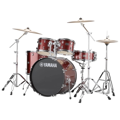 YAMAHA Rydeen Studio Burgundy Glitter Drum Set