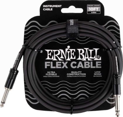 ERNIE BALL 6434 Flex Instr Cable 10ft Black