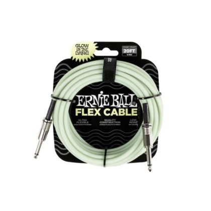 ERNIE BALL 6437 Flex Instr Cable 20ft Glow in Dark