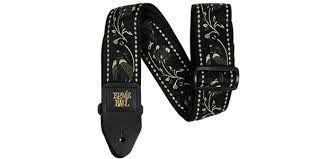 ERNIE BALL 5372 Classic Jacquard Strap Black Pleasant