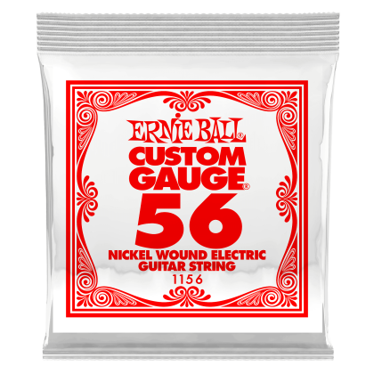 ERNIE BALL 1156 .056 NICKEL WOUND SINGLE GUITAR STRING Единична струна за електрическа китара