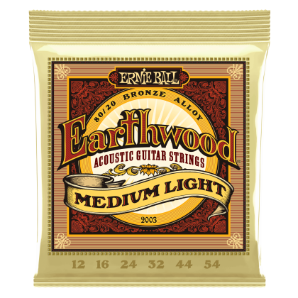 ERNIE BALL 2003 12-54 EARTHWOOD MEDIUM LIGHT 80/20 BRONZE ALLOY Струни за акустична китара