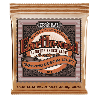 ERNIE BALL EARTHWOOD 12-STRING LIGHT PHOSPHOR BRONZE 10/48