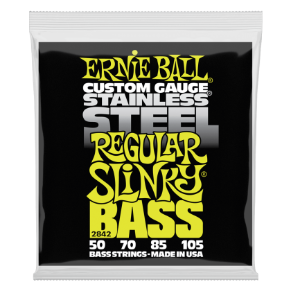 ERNIE BALL 2842 REGULAR SLINKY STAINLESS STEEL 50/105