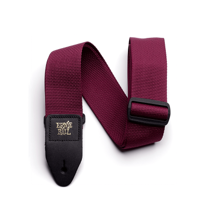 ERNIE BALL BURGUNDY POLYPRO GUITAR STRAP