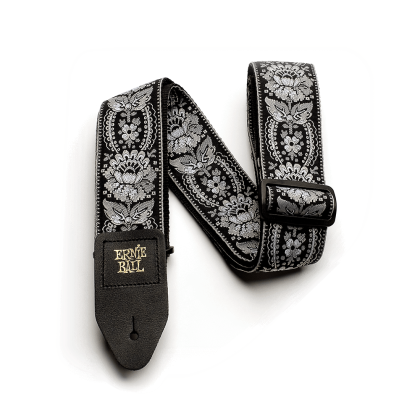 ERNIE BALL SILVER ORLEANS JACQUARD STRAP