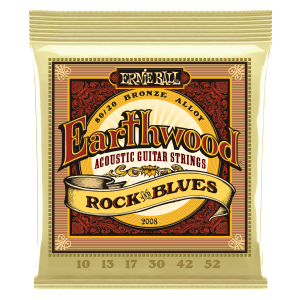ERNIE BALL 2008 10-52 EARTHWOOD ROCK AND BLUES 80/20 BRONZE ALLOY Струни за акустична китара