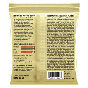 ERNIE BALL 2008 10-52 EARTHWOOD ROCK AND BLUES 80/20 BRONZE ALLOY Струни за акустична китара