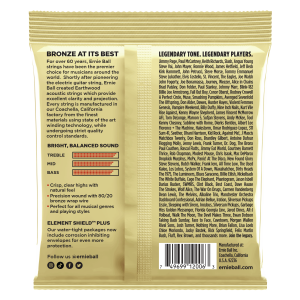 ERNIE BALL 2006 10-50 EARTHWOOD EXTRA LIGHT 80/20 BRONZE ALLOY Струни за акустична китара