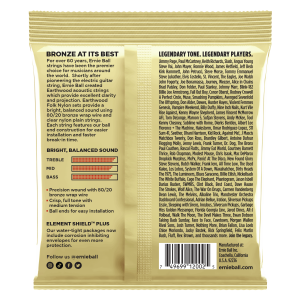 ERNIE BALL 2002 13-56 EARTHWOOD MEDIUM 80/20 BRONZE ALLOY Струни за акустична китара