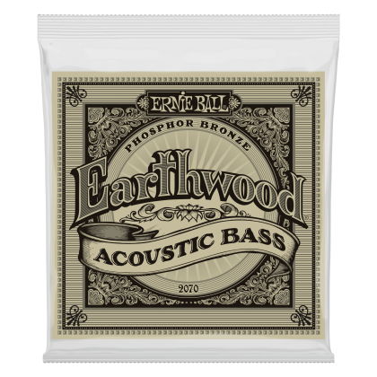 ERNIE BALL • 2070 45-95 Earthwood Phosphor Bronze Acoustic Bass Strings • Струни за акустичен бас
