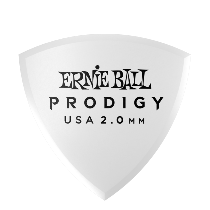 ERNIE BALL • 9337 Prodigy Picks Shield 2.0 mm White • Перца за китара