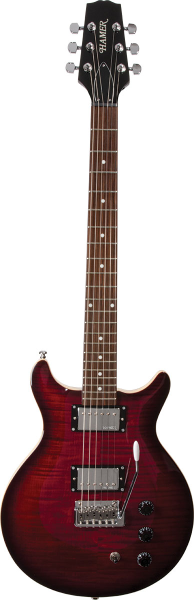 HAMER | Archtop Tremolo Dark Cherry Burst SATFW-DCB | Електрическа китара