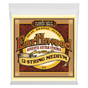 ERNIE BALL | 2012 11-52 Earthwood Medium 80/20 Bronze 12-String Acoustic Guitar Strings | Струни за 12-струнна акустична китара