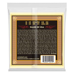 ERNIE BALL | 2012 11-52 Earthwood Medium 80/20 Bronze 12-String Acoustic Guitar Strings | Струни за 12-струнна акустична китара