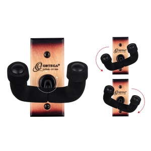 ORTEGA GUITARS • Guitar Wall Hanger Tobacco Sunburst OGH-1TSB • Стенна стойка за китара