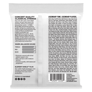 ERNIE BALL • 2406 28-42 Ernesto Palla Black & Silver Nylon Classical Guitar Strings • Струни за класическа китара