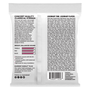 ERNIE BALL • 3409 28-42 Ernesto Palla Black & Gold Nylon Ball End Classical Guitar Strings 3 Pack • Троен комплект струни за класическа китара