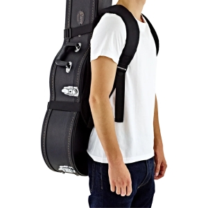ORTEGA GUITARS • Back Pack Strap Black OBPS-DLX • Презрамки за куфар за китара с твърд гръб