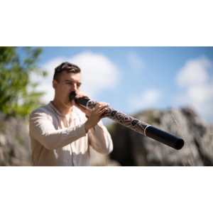 MEINL • Bamboo Didgeridoo Dot-painted Black DD1BK • Диджериду