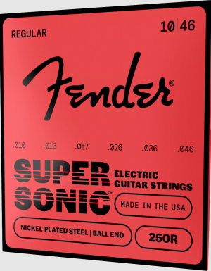 FENDER • 250R 10-46 SuperSonic™ Nickel-Plated Steel Electric Guitar Strings • Струни за електрическа китара