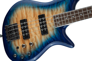 JACKSON • JS Series Amber Blue Burst Spectra Bass JS3Q • Електрическа бас китара