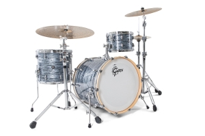 GRETSCH • Renown Maple Shell Set 22" BD 3-pc Piano Black • Барабани без включени барабанче и хардуер
