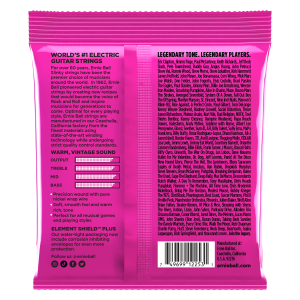 ERNIE BALL • 2253 9–42 Super Slinky Classic Rock N Roll Pure Nickel Wrap Electric Guitar Strings • Струни за електрическа китара