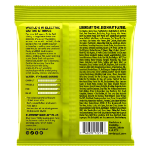 ERNIE BALL • 2251 10–46 Regular Slinky Classic Rock N Roll Pure Nickel Wrap Electric Guitar Strings • Струни за електрическа китара