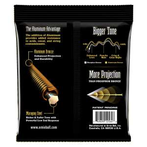 ERNIE BALL • 2564 13-56 Medium Aluminum Bronze Acoustic Guitar Strings • Струни за акустична китара