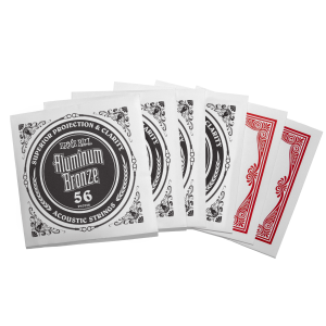 ERNIE BALL • 2564 13-56 Medium Aluminum Bronze Acoustic Guitar Strings • Струни за акустична китара