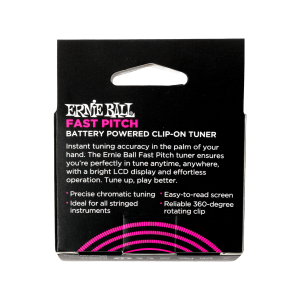ERNIE BALL • 9644 Fast Pitch Clip-On Tuner • Тунер