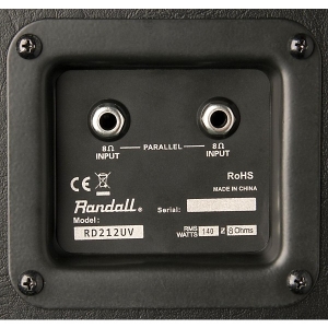 RANDALL • Diavlo RD212-UV Black • Кабинет за китарен усилвател 2x12