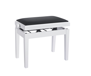 K&M • 13926 Piano Bench White Matte • Столче за пиано