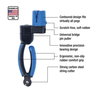 MUSIC NOMAD • Grip One - All in ONE String Winder, Cutter, Puller • Мултитул за струни