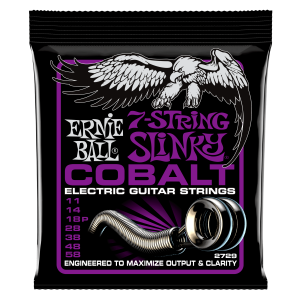 ERNIE BALL • 2729 11–58 Cobalt Power Slinky 7-string Electric Guitar Strings • Струни за 7-струнна електрическа китара