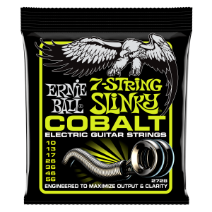 ERNIE BALL • 2728 10–56 Cobalt Regular Slinky 7-string Electric Guitar Strings • Струни за 7-струнна електрическа китара